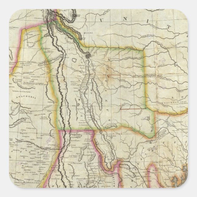 Adesivo Quadrado México e Estados Unidos 2 (Frente)