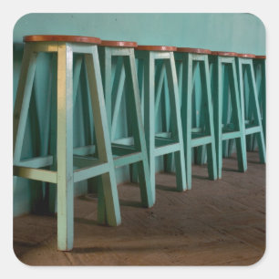 Adesivo Quadrado México, Oaxaca, Bar Verde - Muro de Linha