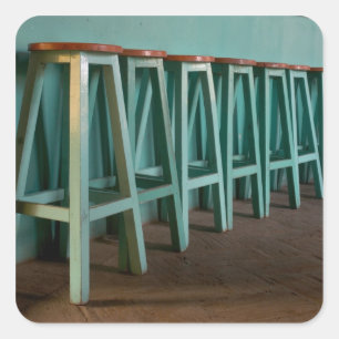 Adesivo Quadrado México, Oaxaca, Bar Verde - Parede das ferramentas