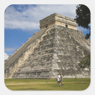Adesivo Quadrado México, Quintana Roo, perto de Cancun, Chichen 6