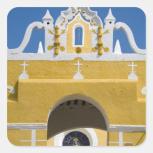 Adesivo Quadrado México, Yucatán, Izamal. O Convento Franciscano