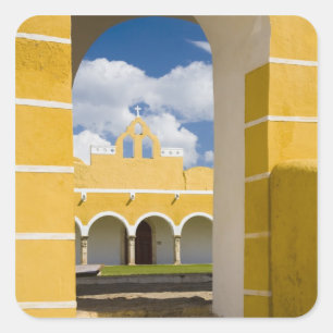 Adesivo Quadrado México, Yucatan, Izamal. O Convento Franciscano 2