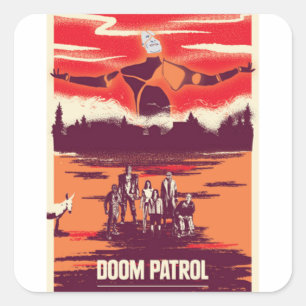 Adesivo Quadrado mf doom