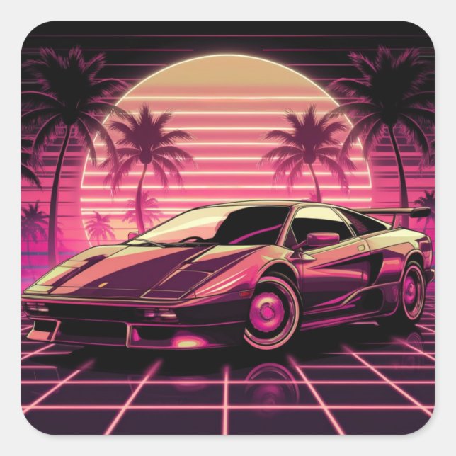 Adesivo Quadrado Miami Dreams (Frente)