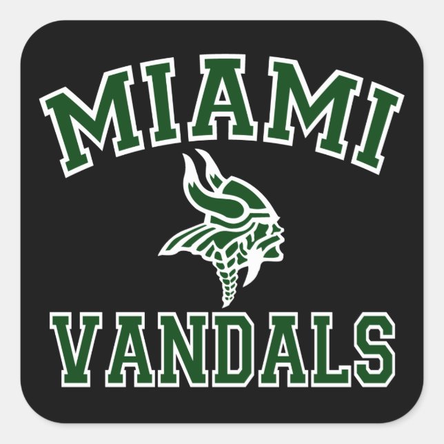 Adesivo Quadrado Miami Vandals (Frente)