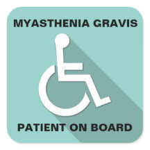 Miastenia Gravis Awarness STICKER