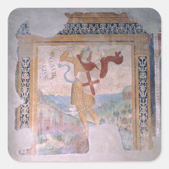 Adesivo Quadrado Michael (fresco) (Frente)