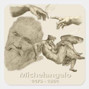 Adesivo Quadrado Michelangelo