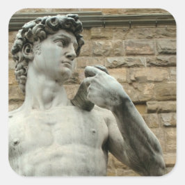 Adesivo Quadrado Michelangelo é David 1 Sticker