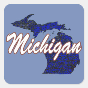 Adesivo Quadrado Michigan