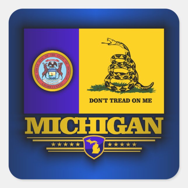 Adesivo Quadrado Michigan (DTOM) (Frente)