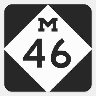 Adesivo Quadrado Michigan M-46