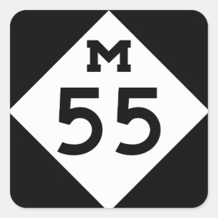 Adesivo Quadrado Michigan M-55
