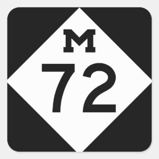 Adesivo Quadrado Michigan M-72