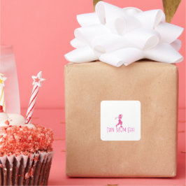 Adesivo Quadrado Mídia Minimalista Pinheiros da Mãe