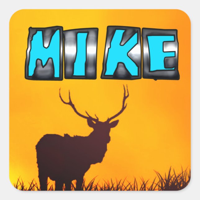 Adesivo Quadrado Mike (Frente)