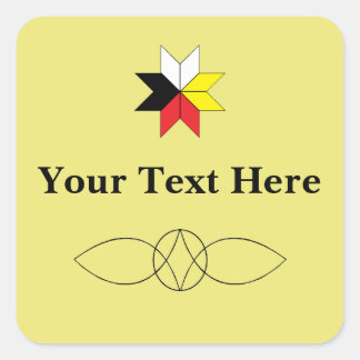 Adesivo Quadrado Mi'kmaq/Celtic