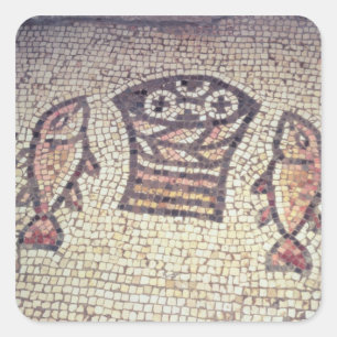 Adesivo Quadrado Milagre do pão e dos peixes