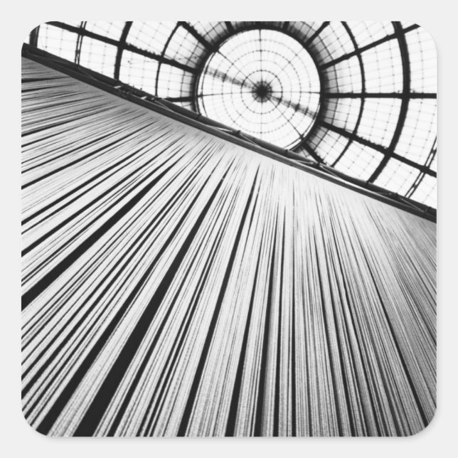 Adesivo Quadrado Milano Itália, Exibição na Galleria (Frente)