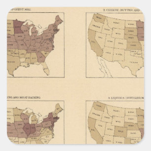 Adesivo Quadrado Milha de 204 Manufactures/sq