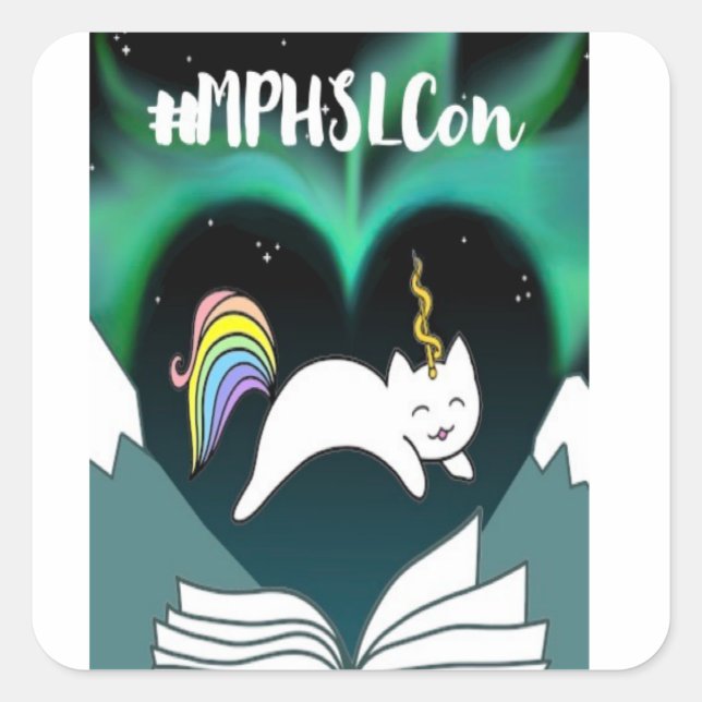 Adesivo Quadrado Milho De Catilha Da HLABC (Frente)