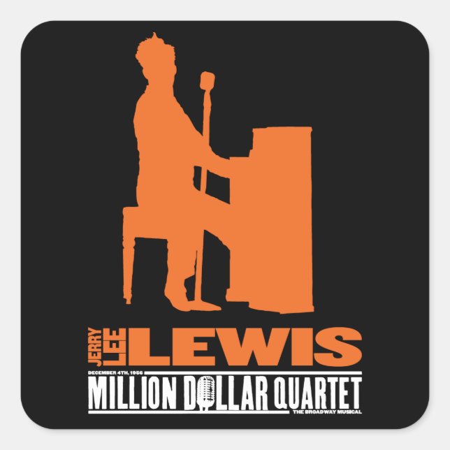 Adesivo Quadrado Milhões de dólares Quartet Lewis (Frente)
