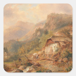 Adesivo Quadrado Mill perto de Steierling, Alta Áustria Emil Barbar