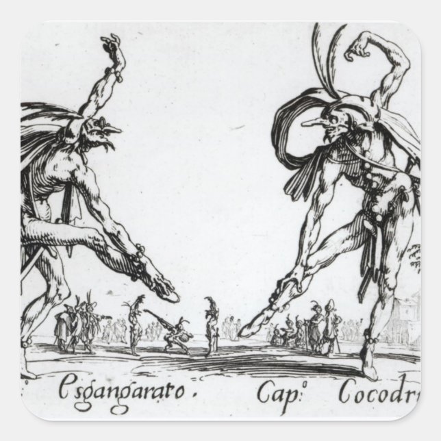 Adesivo Quadrado Mim Balli de Spessanei, ou Le Grandioso Chasse (Frente)