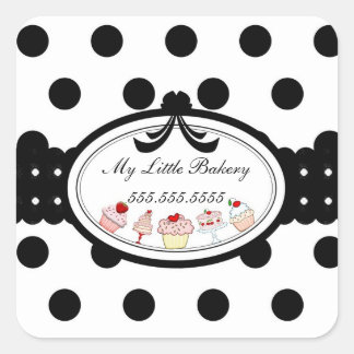 Adesivo Quadrado Minha Pequena padaria - Fita