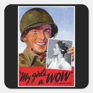 Adesivo Quadrado Minhas Meninas Um Uau