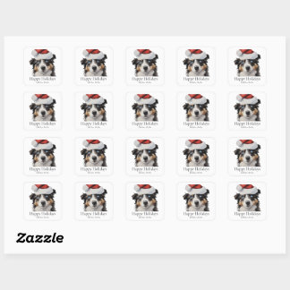 Adesivo Quadrado Mini Aussie 1 Holiday Sticker