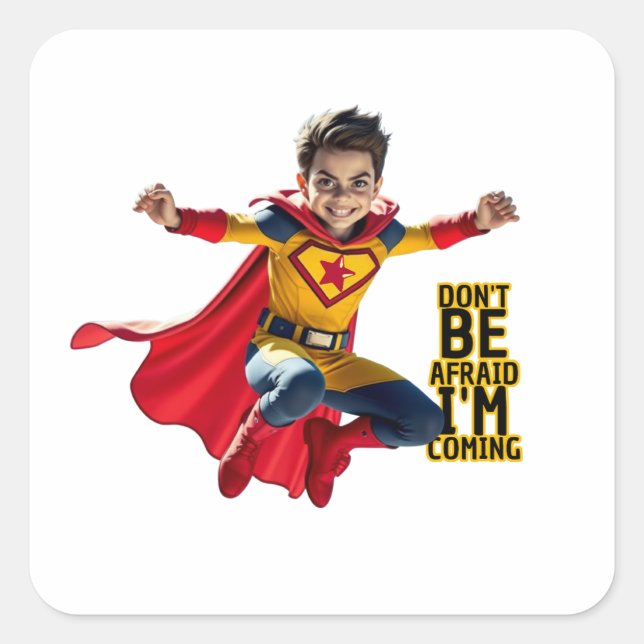 Adesivo Quadrado Mini Hero Mischief  (Frente)