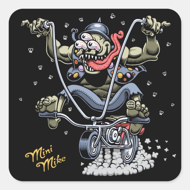 Adesivo Quadrado Mini Mike (Frente)