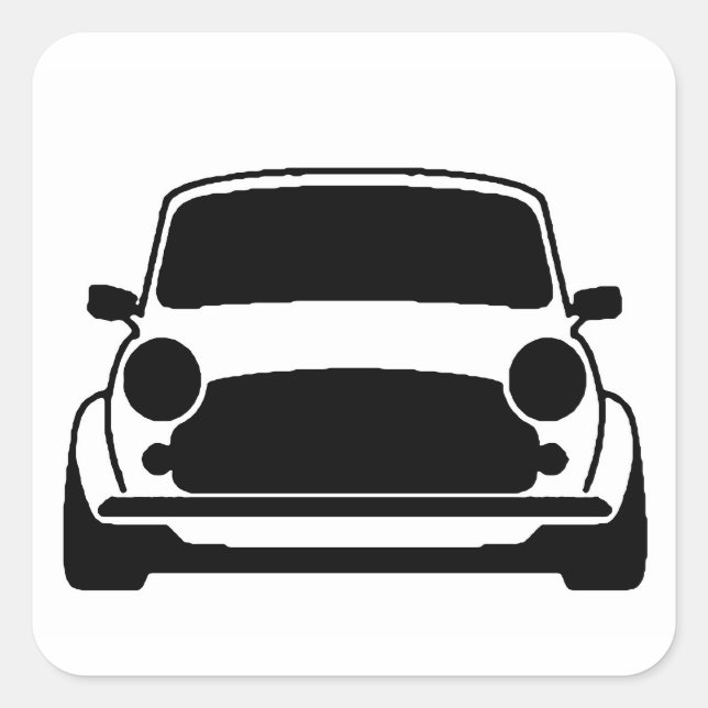 Adesivo Quadrado Mini plana e simples (Frente)