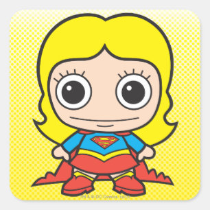 Adesivo Quadrado Mini Supergirl