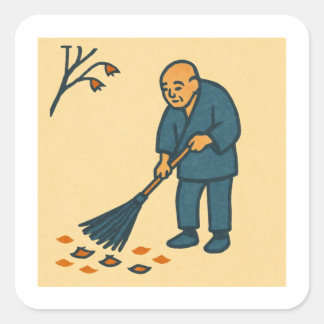 Adesivo Quadrado Minimal Moments of Daily Life