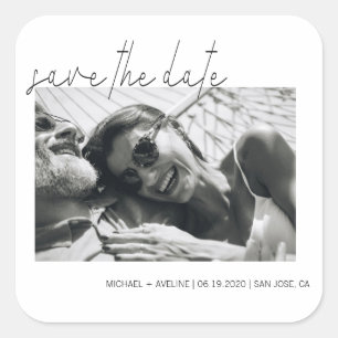 Adesivo Quadrado Minimalismo Elegante ⎥ Foto Para Salvar O Vinheta