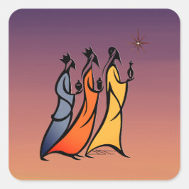 Adesivo Quadrado Minimalist Three Wise Men