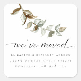 Adesivo Quadrado Mínimo Boho Movimentando Anúncio Baquiano Chic