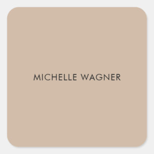 Adesivo Quadrado Mínimo Elegante Moderno Profissional