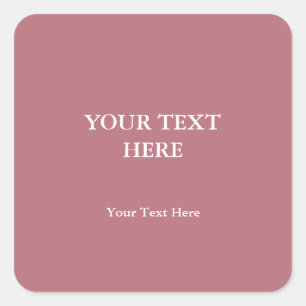 Adesivo Quadrado Mínimo Moderno Elegante de Cor Dourada rosa