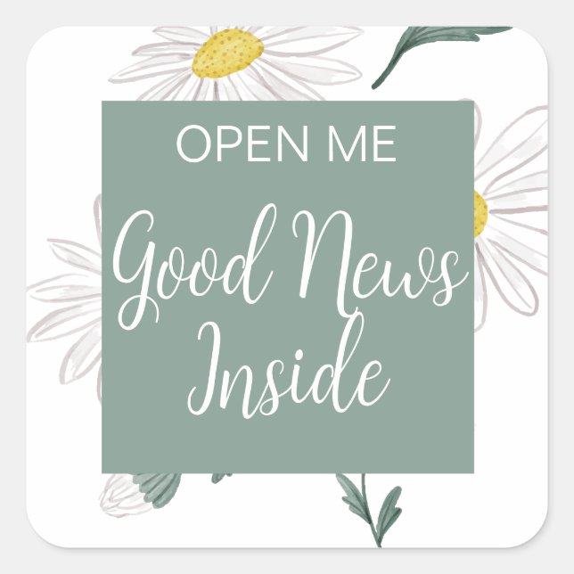 Adesivo Quadrado Ministro JW Fornece Carta Escrevendo Boas Notícias (Frente)