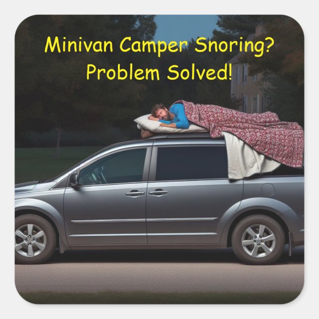 Adesivo Quadrado Minivan Camper Sroning? Problema resolvido (Frente)