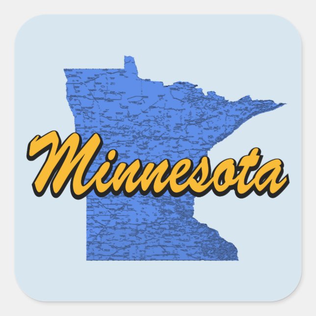 Adesivo Quadrado Minnesota (Frente)