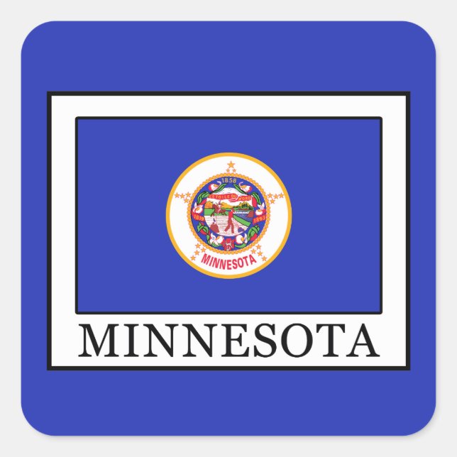 Adesivo Quadrado Minnesota (Frente)
