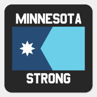 Adesivo Quadrado Minnesota Strong