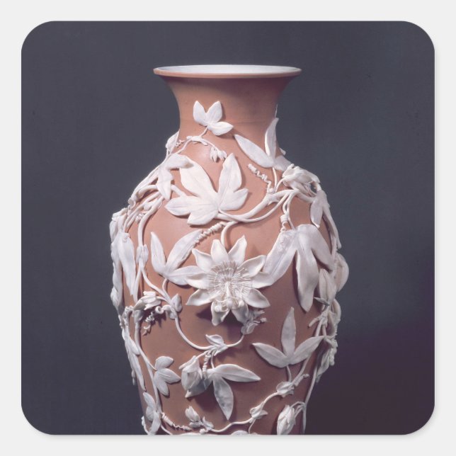 Adesivo Quadrado Minton Parian Ware vase, 1894 (Frente)