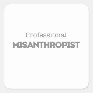 Adesivo Quadrado Misanthropist profissional