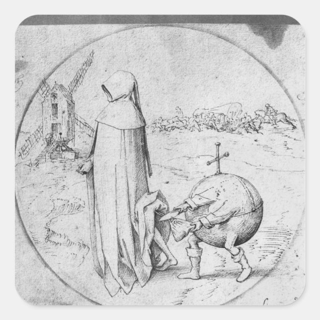 Adesivo Quadrado Misantropo (Frente)