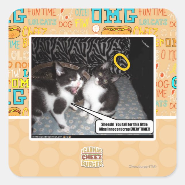 Adesivo Quadrado Miss Innocent (Frente)